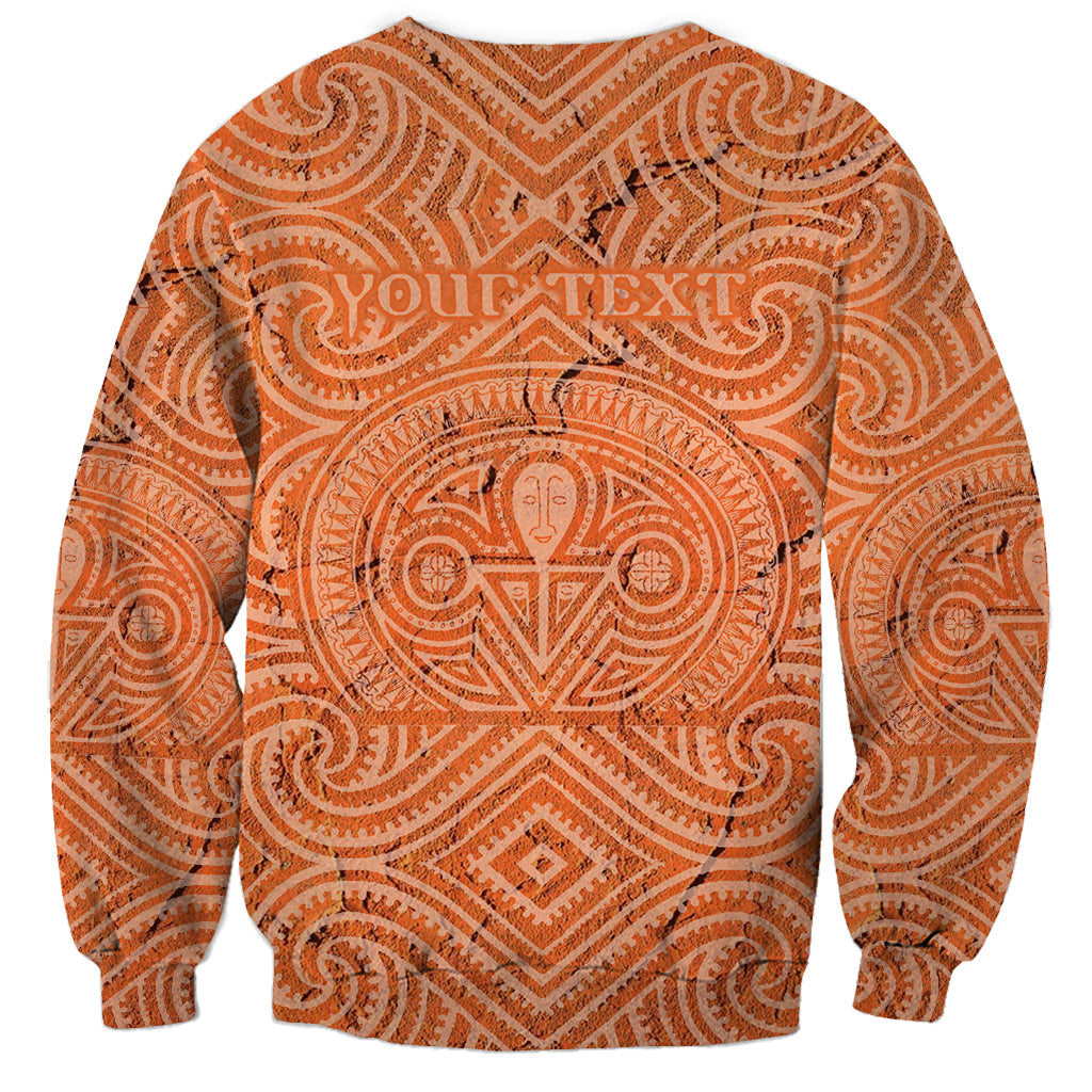 Personalised Lapita Culture Sweatshirt Iconic Double Face Pattern LT05 - Polynesian Pride