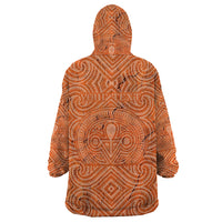 Personalised Lapita Culture Wearable Blanket Hoodie Iconic Double Face Pattern LT05 - Polynesian Pride