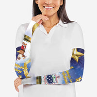 Samoa Christmas Arm Sleeves Snow Globe With Samoan Santa LT05 - Polynesian Pride