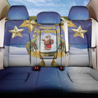 Samoa Christmas Back Car Seat Cover Snow Globe With Samoan Santa LT05 One Size Navy - Polynesian Pride