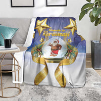 Samoa Christmas Blanket Snow Globe With Samoan Santa LT05 - Polynesian Pride