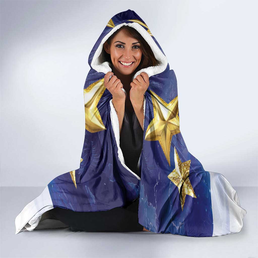 Samoa Christmas Hooded Blanket Snow Globe With Samoan Santa LT05 - Polynesian Pride