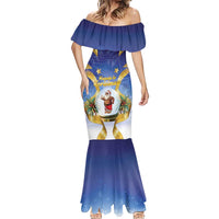 Samoa Christmas Mermaid Dress Snow Globe With Samoan Santa LT05 - Polynesian Pride