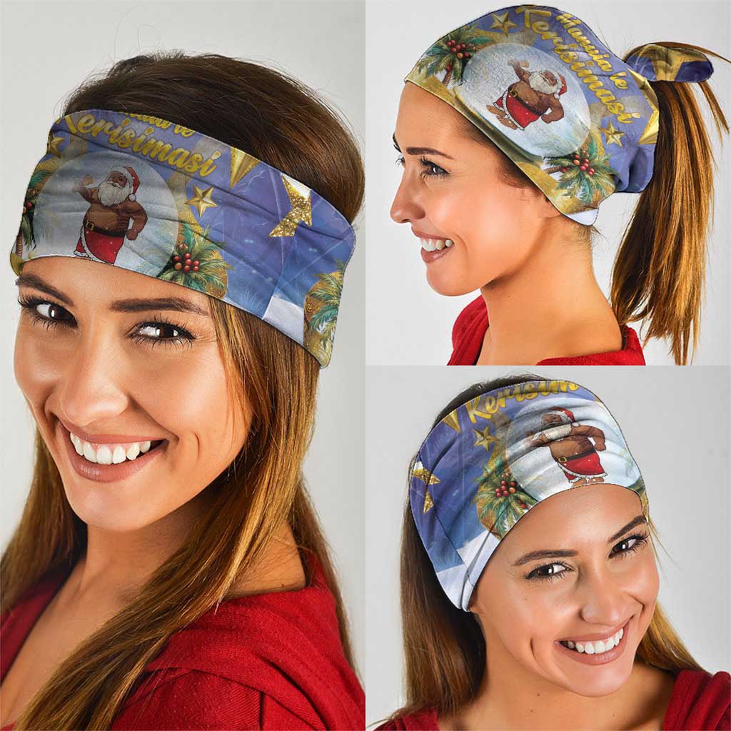 Samoa Christmas Neck Gaiter Snow Globe With Samoan Santa LT05 - Polynesian Pride