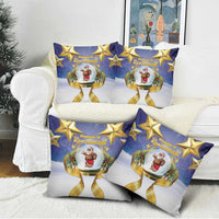 Samoa Christmas Pillow Cover Snow Globe With Samoan Santa - Polynesian Pride