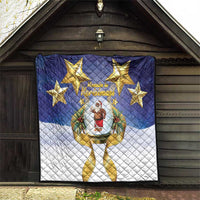 Samoa Christmas Quilt Snow Globe With Samoan Santa LT05 - Polynesian Pride