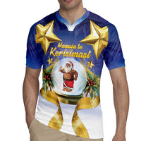 Samoa Christmas Rugby Jersey Snow Globe With Samoan Santa - Polynesian Pride