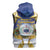 Samoa Christmas Sleeveless Zip Hoodie Snow Globe With Samoan Santa - Polynesian Pride