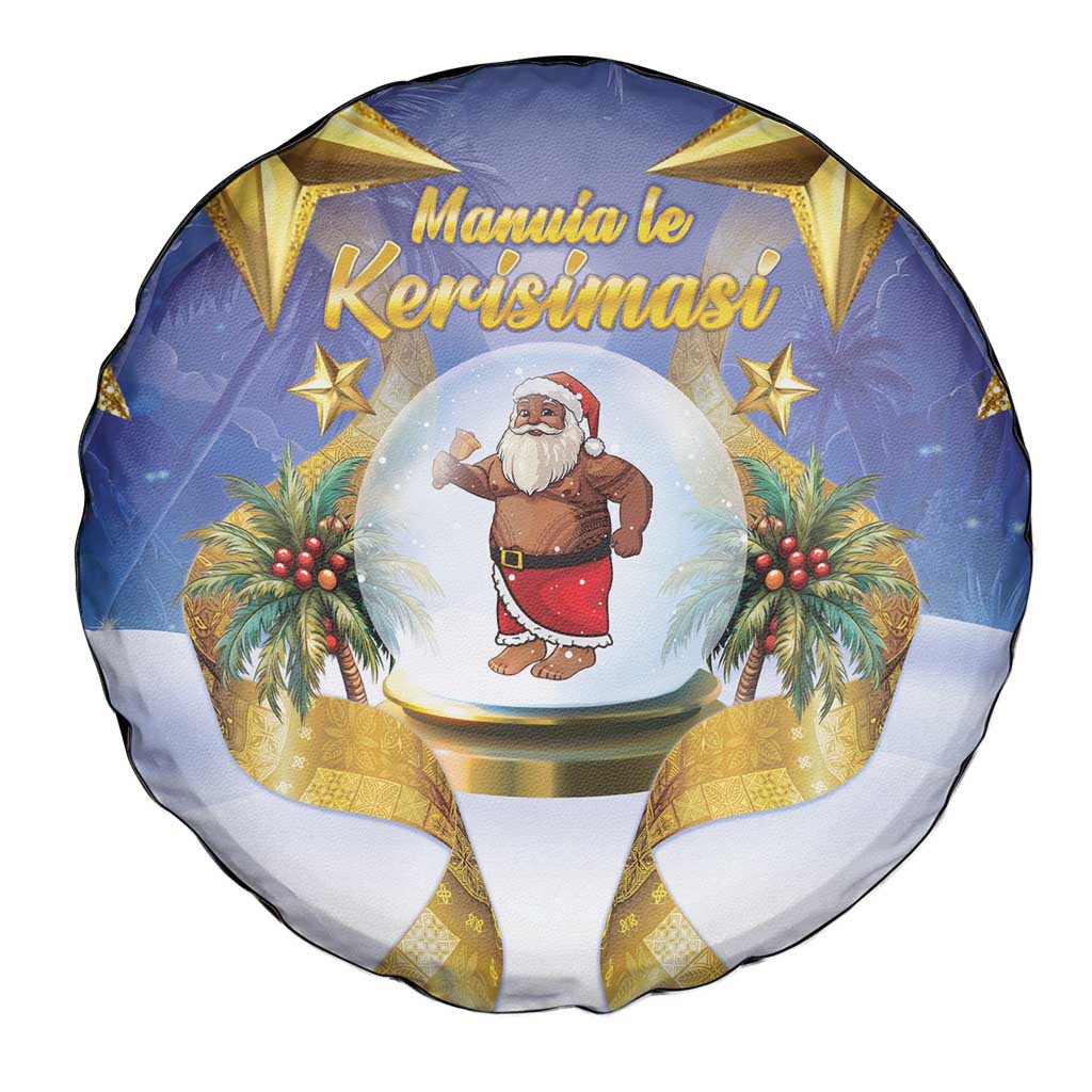 Samoa Christmas Spare Tire Cover Snow Globe With Samoan Santa LT05 - Polynesian Pride