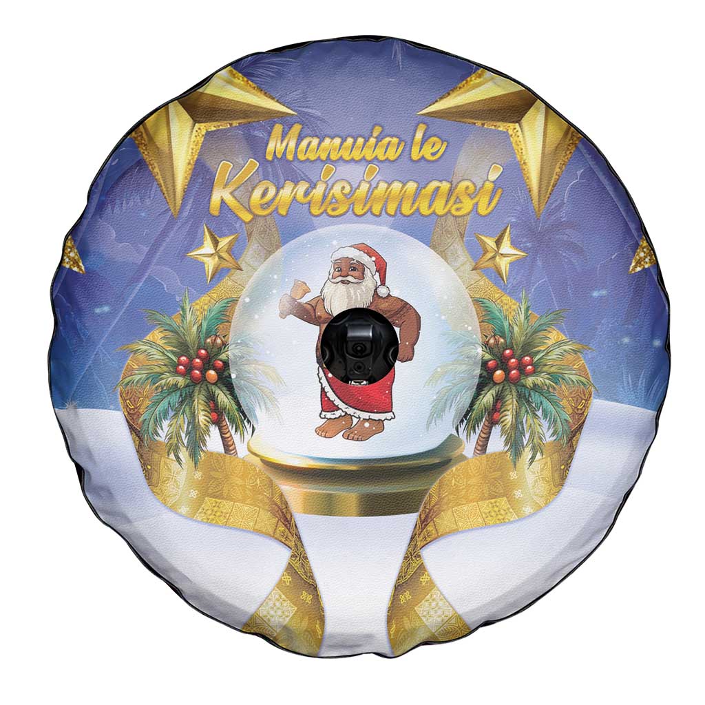 Samoa Christmas Spare Tire Cover Snow Globe With Samoan Santa LT05 - Polynesian Pride