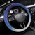 Samoa Christmas Steering Wheel Cover Snow Globe With Samoan Santa - Polynesian Pride