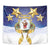 Samoa Christmas Tapestry Snow Globe With Samoan Santa - Polynesian Pride