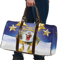 Samoa Christmas Travel Bag Snow Globe With Samoan Santa - Polynesian Pride