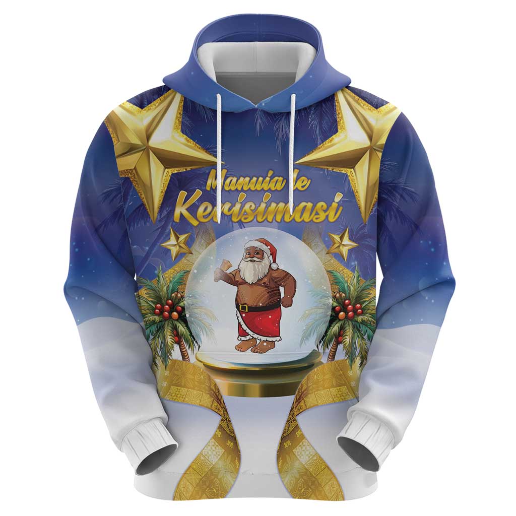 Samoa Christmas Zip Hoodie Snow Globe With Samoan Santa LT05 - Polynesian Pride