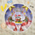 American Samoa Christmas Beach Blanket Seashell Santa Beach Vibes - Polynesian Pride