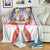 American Samoa Christmas Blanket Seashell Santa Beach Vibes - Polynesian Pride