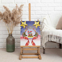 American Samoa Christmas Canvas Wall Art Seashell Santa Beach Vibes LT05 - Polynesian Pride