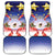American Samoa Christmas Car Mats Seashell Santa Beach Vibes - Polynesian Pride