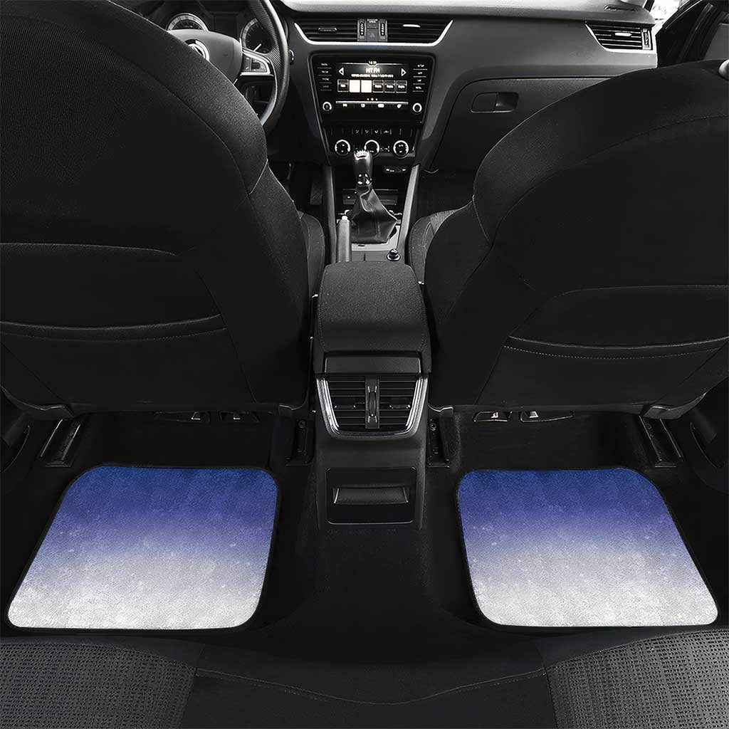 American Samoa Christmas Car Mats Seashell Santa Beach Vibes LT05 Set 2pcs - Back Navy - Polynesian Pride