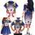 American Samoa Christmas Family Matching Off The Shoulder Long Sleeve Dress and Hawaiian Shirt Seashell Santa Beach Vibes - Polynesian Pride
