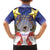 American Samoa Christmas Family Matching Off Shoulder Short Dress and Hawaiian Shirt Seashell Santa Beach Vibes - Polynesian Pride