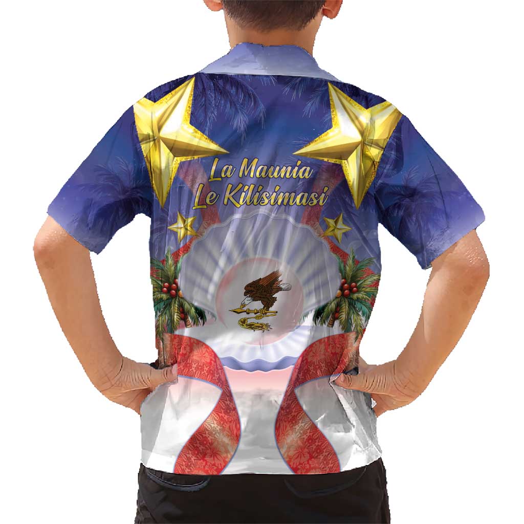 American Samoa Christmas Family Matching Short Sleeve Bodycon Dress and Hawaiian Shirt Seashell Santa Beach Vibes - Polynesian Pride