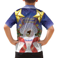 American Samoa Christmas Family Matching Short Sleeve Bodycon Dress and Hawaiian Shirt Seashell Santa Beach Vibes - Polynesian Pride