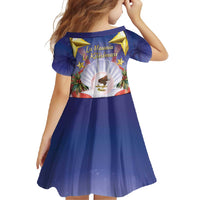 American Samoa Christmas Family Matching Short Sleeve Bodycon Dress and Hawaiian Shirt Seashell Santa Beach Vibes - Polynesian Pride