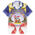 American Samoa Christmas Family Matching Short Sleeve Bodycon Dress and Hawaiian Shirt Seashell Santa Beach Vibes - Polynesian Pride