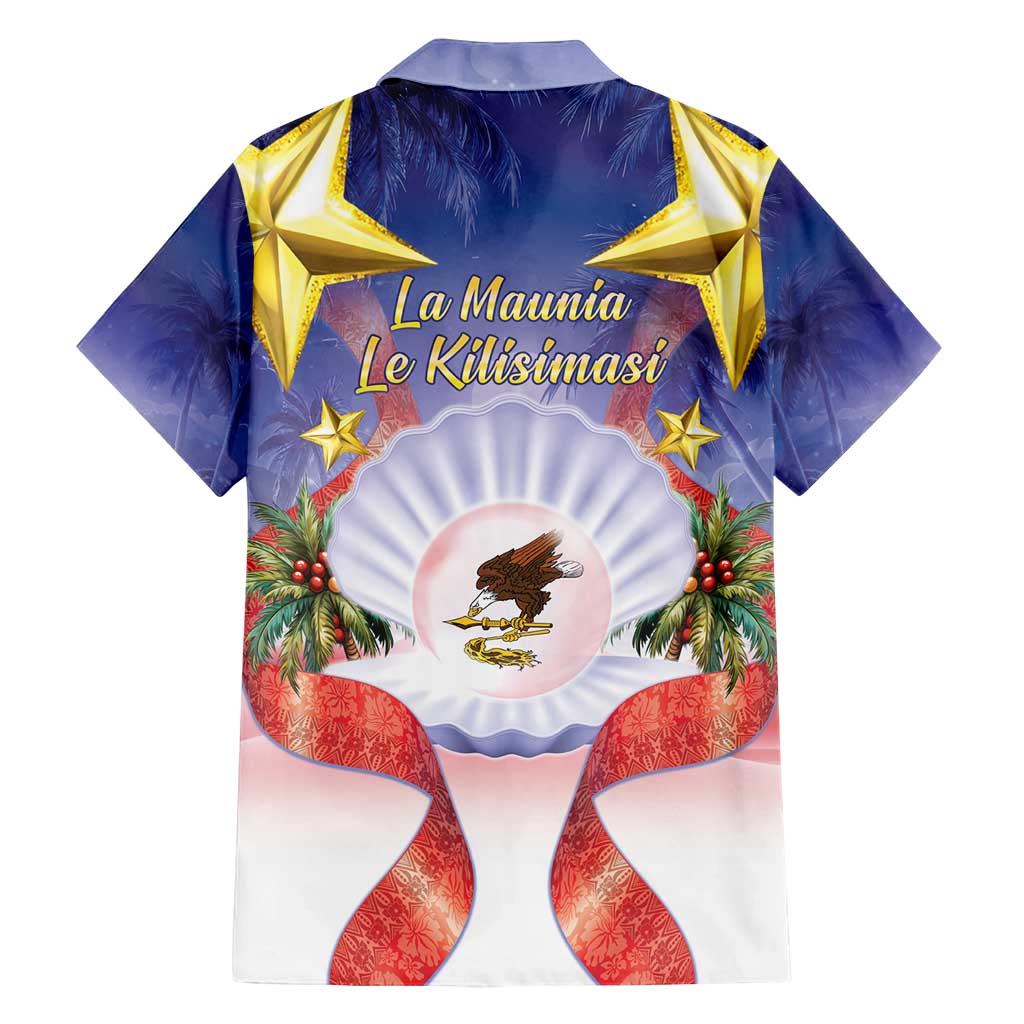 American Samoa Christmas Family Matching Tank Maxi Dress and Hawaiian Shirt Seashell Santa Beach Vibes - Polynesian Pride