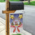 American Samoa Christmas Garden Flag Seashell Santa Beach Vibes - Polynesian Pride