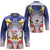American Samoa Christmas Hockey Jersey Seashell Santa Beach Vibes - Polynesian Pride