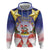 American Samoa Christmas Hoodie Seashell Santa Beach Vibes - Polynesian Pride