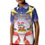 American Samoa Christmas Kid Polo Shirt Seashell Santa Beach Vibes - Polynesian Pride