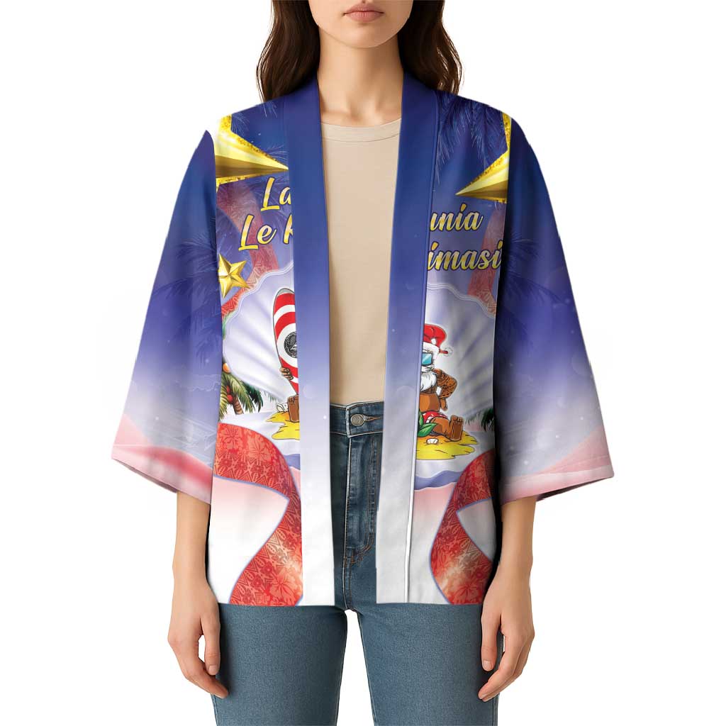 American Samoa Christmas Kimono Seashell Santa Beach Vibes LT05 - Polynesian Pride