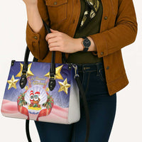 American Samoa Christmas Leather Bag Seashell Santa Beach Vibes LT05 - Polynesian Pride