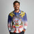 American Samoa Christmas Long Sleeve Polo Shirt Seashell Santa Beach Vibes - Polynesian Pride
