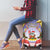 American Samoa Christmas Luggage Cover Seashell Santa Beach Vibes - Polynesian Pride