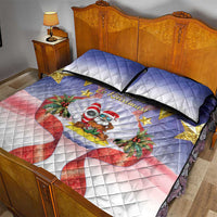 American Samoa Christmas Quilt Bed Set Seashell Santa Beach Vibes LT05 - Polynesian Pride