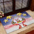 American Samoa Christmas Rubber Doormat Seashell Santa Beach Vibes - Polynesian Pride