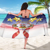 American Samoa Christmas Sarong Seashell Santa Beach Vibes LT05 - Polynesian Pride