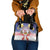 American Samoa Christmas Shoulder Handbag Seashell Santa Beach Vibes - Polynesian Pride