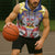 American Samoa Christmas Sleeveless Zip Hoodie Seashell Santa Beach Vibes - Polynesian Pride