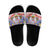 American Samoa Christmas Slide Sandals Seashell Santa Beach Vibes - Polynesian Pride