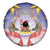 American Samoa Christmas Spare Tire Cover Seashell Santa Beach Vibes - Polynesian Pride