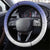American Samoa Christmas Steering Wheel Cover Seashell Santa Beach Vibes - Polynesian Pride