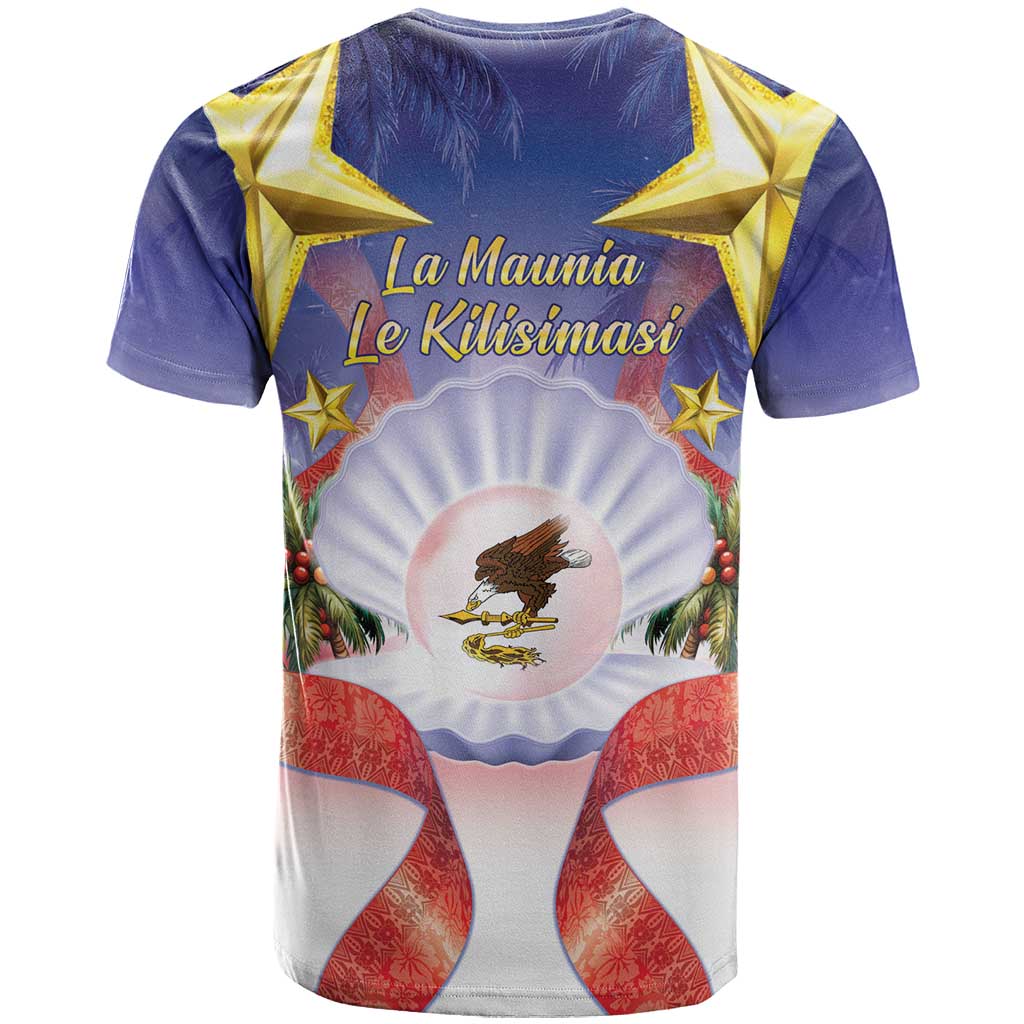 American Samoa Christmas T Shirt Seashell Santa Beach Vibes LT05 - Polynesian Pride