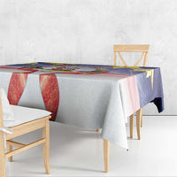 American Samoa Christmas Tablecloth Seashell Santa Beach Vibes LT05 - Polynesian Pride