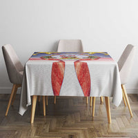 American Samoa Christmas Tablecloth Seashell Santa Beach Vibes LT05 - Polynesian Pride