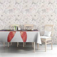 American Samoa Christmas Tablecloth Seashell Santa Beach Vibes LT05 - Polynesian Pride